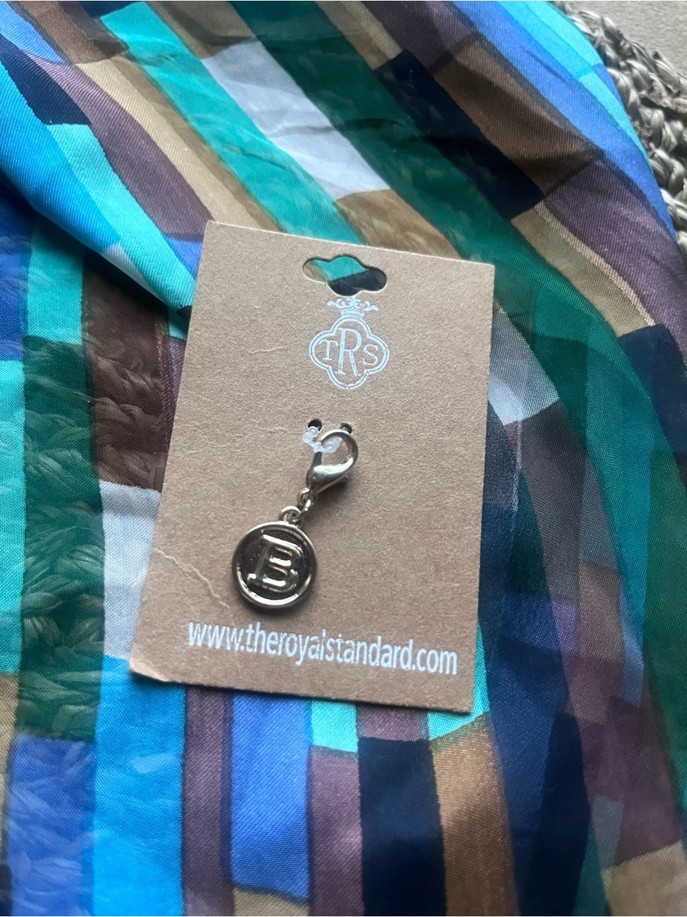 The Royal Standard Gold Initial 'B' Charm - Gold Accent for Women
